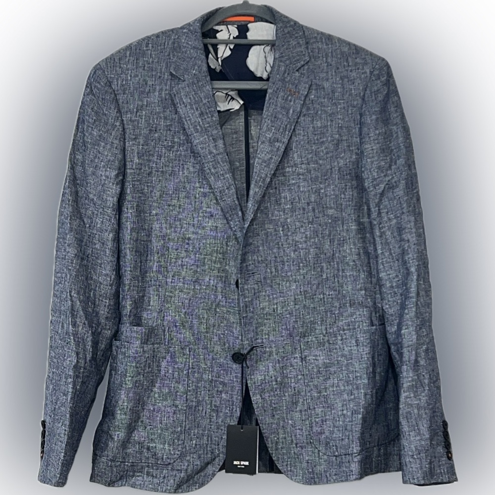 Jack Spade Men’s Deconstructed Sport Coat, Navy size: 40